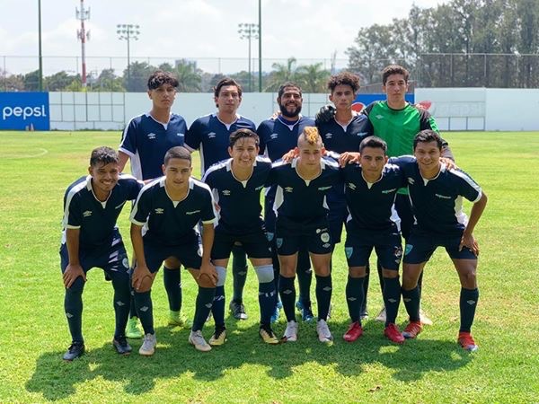 Giancarlo playing for Guatemala U 23s