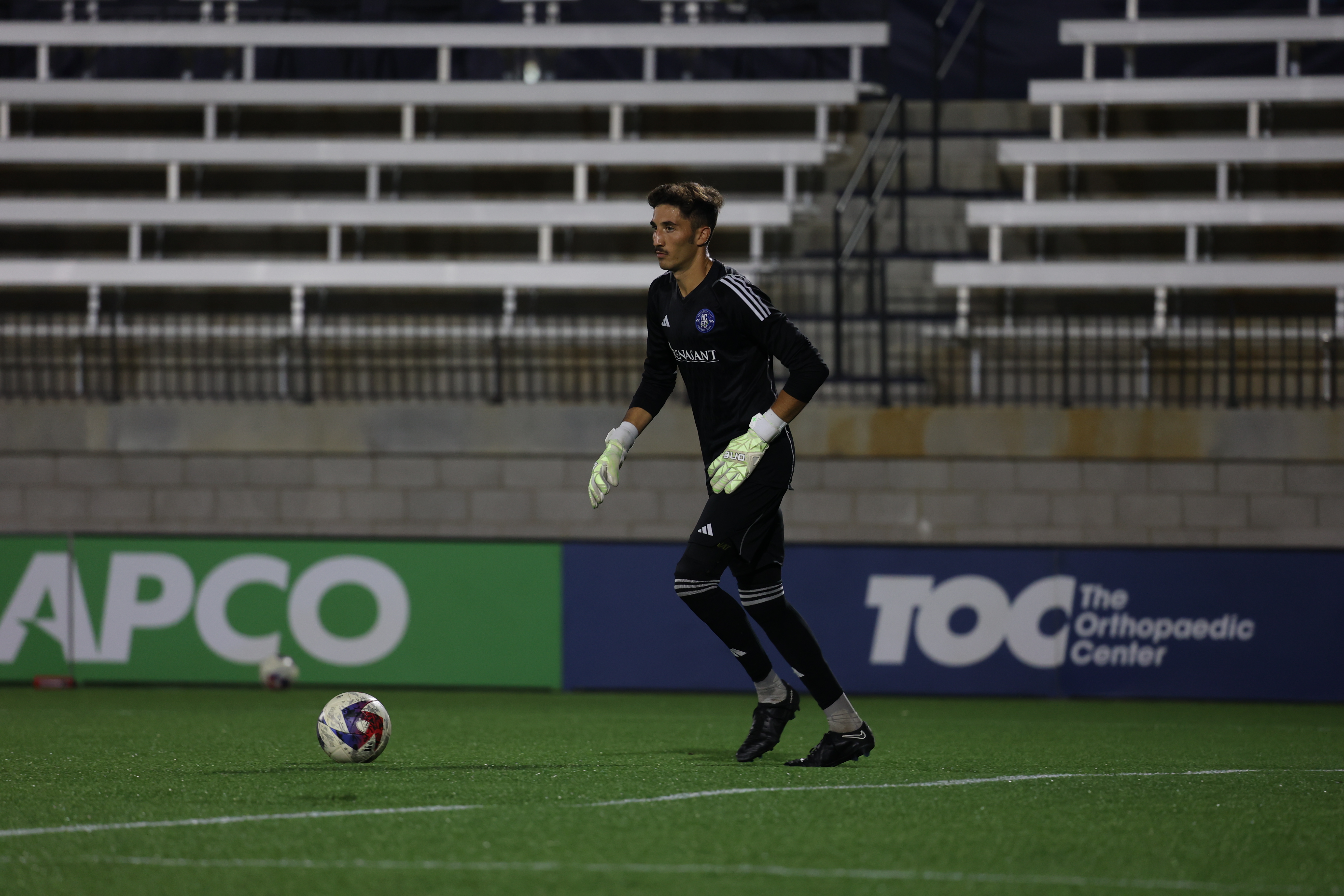 Giancarlo playing for Huntsville City FC